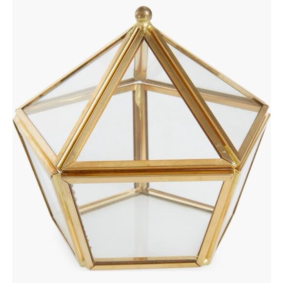 Nordstrom Geometric Glass Jewery Box - Picture 1 of 2